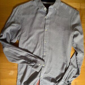 Scotch & Soda Slim Navy Patterned Buttoned Shirt S